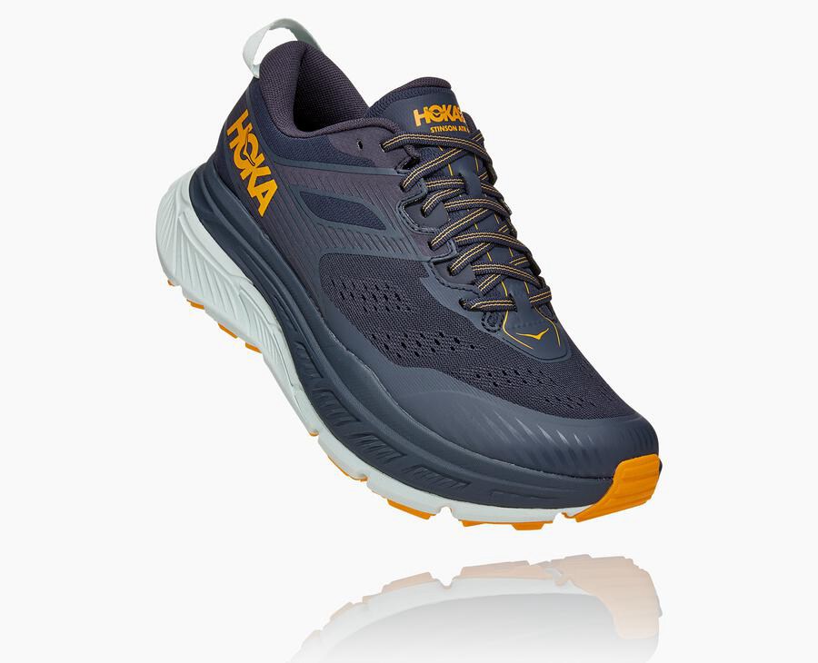 Hoka One One Trail Schoenen Heren - Stinson Atr 6 - Donkerblauw/Wit - NE8732596